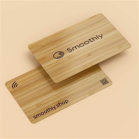 wooden nfc business card|bamboo business cards.